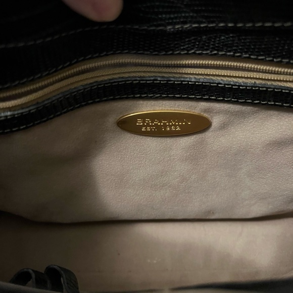 Brahmin Isabelle Melbourne Crocodile Pattern Shoulder Bag - Picture 4 of 9